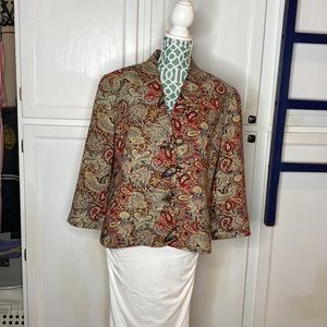 Chapter One Paisley Suite Jacket Women's Large Petite